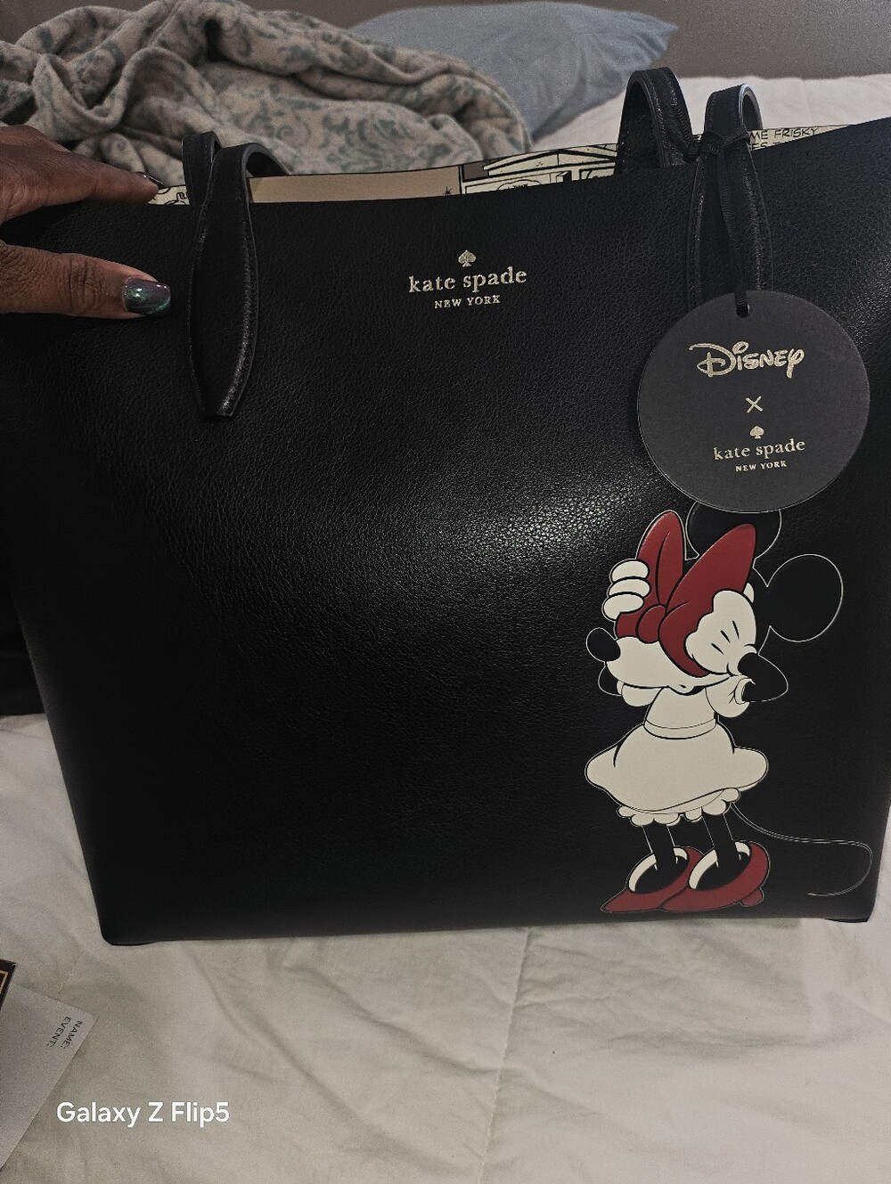 kate spade New York x Disney Minnie Mouse reversible tote